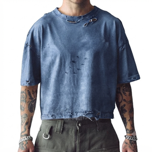 T-shirts unisexes à col rond, de qualité supérieure, à séchage rapide, respirants, à bas prix, pour hommes - Product Image 4