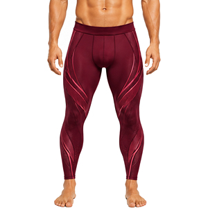 Pantalon de sport de compression pour hommes, personnalisable, respirant, haute élasticité, imprimé, taille élastique, pour la gym, la course, le fitness et l'entraînement - Product Image 1