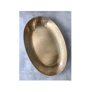 Assiette en métal en forme de feuille de luxe de haute qualité en acier inoxydable pour aliments frits, prix d'usine, pour restaurant - Product Image 1