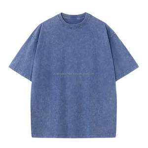 ผู้ผลิตเสื้อผ้าบุรุษขายส่งไซส์ใหญ่ เสื้อยืดผ้าฝ้าย 100% สไตล์วินเทจ สตรีทแวร์ ลายบาติก ย้อมสีแบบแอซิดวอช สำหรับผู้ชาย - Product Image 5