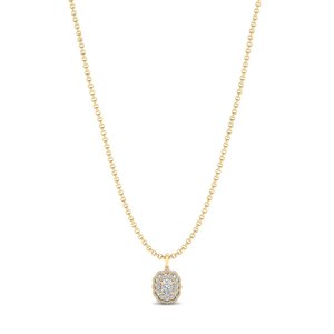 Colliers pendentifs REYES en moissanite taille coussin de 3,44 carats pour femmes, prix de gros, or rose 14 carats, cadeaux de mariage, bijoux fins - Product Image 6