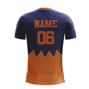 เสื้อฟุตบอลโพลีเอสเตอร์สั่งทำพิเศษสำหรับเด็กอายุ 6 ถึง 15 ปี ลายพิมพ์นีออน สำหรับการฝึกซ้อมหลังแข่งขัน - Product Image 2