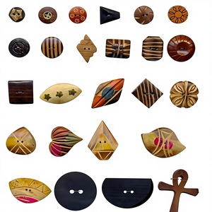 ลูกปัดรูปทรงฮอร์นขนาด 12 มม. หลายสี หลายรูปทรง (รูปหัวใจ รูปทรงมาร์คีส์) สำหรับตกแต่งแว่นตา ลูกปัดเว้นระยะแบบแผ่นแกะสลักจากกระดูกวัว - Product Image 1