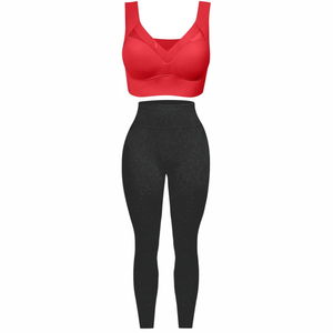 Conjunto Deportivo para Mujer, Tallas Grandes, Cintura Alta, Logotipo Personalizado, Ropa Deportiva Resistente para Gimnasio - Product Image 1