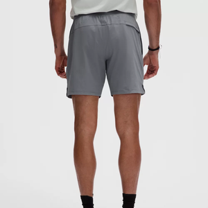 กางเกงขาสั้นกีฬาผู้ชาย 2-in-1 รุ่นปี 2025 แห้งเร็ว เหมาะสำหรับวิ่ง ปั่นจักรยาน ออกกำลังกาย มีซิปปิด ทรงลำลอง ปักลายฮิปฮอป - Product Image 3