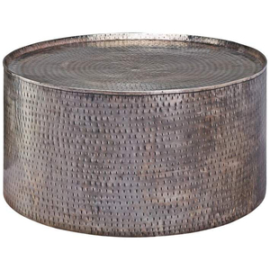 Round Shiny <b>Silver</b> Metal Hammered <b>Coffee</b> <b>Table</b> Contemporary Handmade For Home Hotel Villas Living Area Decor Furniture - Product Image 6
