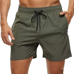 Nuevo Estilo, MOQ Bajo, Shorts de Baño para Hombre, Cintura Media, Color Sólido, Ecológicos, de Secado Rápido, Diseño Personalizado, Gran Venta - Product Image 1