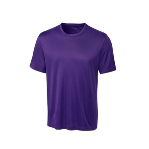 Camiseta de Manga Corta con Cuello Redondo, 100% Algodón, Color Morado, Estilo Informal para Hombre, Transpirable - Product Image 4