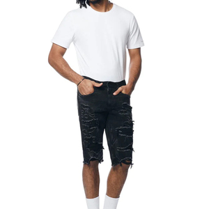Nouveaux shorts en jean respirants de haute qualité pour hommes, style unique, différentes couleurs, pour la course à pied en automne - Product Image 4