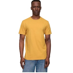 Camiseta personalizada 100% algodón con cuello redondo, camiseta de color sólido con cuello redondo, camiseta para hombre, camiseta de cuello redondo para hombre - Product Image 1