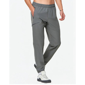 Durable Stretch Fabric Quick Dry Sweat Absorption Training Wear Jogger Pants Mid Waist Daily Wear Zip Pocket <b>Trouser</b> Gym Clothes - Product Image 6