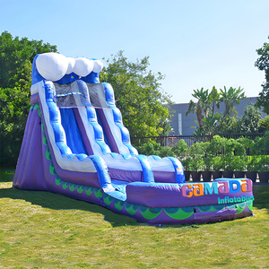 <span class=keywords><strong>Toboggan</strong></span> aquatique gonflable Infernal Arch en PVC de qualité commerciale <span class=keywords><strong>avec</strong></span> piscine, château aquatique à double piste pour fête estivale - Product Image 2