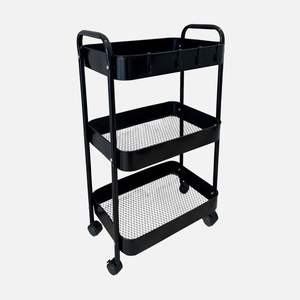 Space Efficient Metal <b>Storage</b> Rack Shelves Unit with Multi Level Basket <b>Storage</b> for Home and Kitchen Organization - Product Image 1