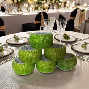 Anillos de Servilleta con Cuentas Ecológicos, Duraderos y de Lujo para Bodas - Product Image 3