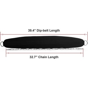 Ceinture de musculation unisexe en néoprène avec protection pour les paumes, boucle à chaîne en acier robuste, respirante et réglable, équipement de fitness - Product Image 4