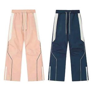 Nouveauté : Pantalon de survêtement en nylon à taille élastique personnalisée, pantalon évasé en nylon réfléchissant de qualité supérieure - Product Image 4