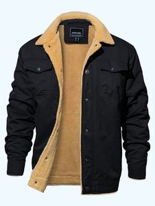 Men's Sherpa Lined <b>Corduroy</b> Bomber <b>Jacket</b> – Warm Winter Casual Outerwear - Product Image 3