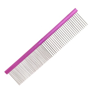 Peine de pulgas de acero inoxidable para mascotas, peine de Aseo para perros y gatos, venta al por mayor de fábrica - Product Image 3