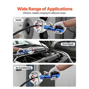 Kit Crimpatore per Tubi AC Hydra Krimp con 7 Matrici, Strumento Manuale Idraulico per Crimpatura Tubi A/C, Accessori per Utensili Idraulici - Product Image 6