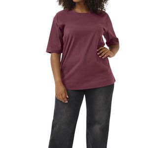 Camiseta de Verano para Mujer, Tallas Grandes, Personalizada, de Secado Rápido, Transpirable, Holgada, con Impresión de Logotipo OEM ODM, Venta al Por Mayor - Product Image 5