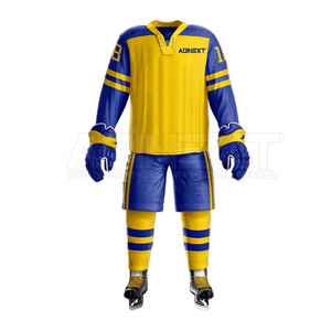 Light Weight Breathable Long Sleeves Ice Hockey Uniform Custom Made Wholesale Unisex 100% Polyester - Product Image 2