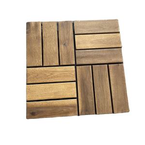 Viet Wood Eco-friendly Waterproof Anti-Slip Vietnam Acacia Wood <b>Interlocking</b> Outdoor Floor <b>Tiles</b> Contemporary Design Matt Finish - Product Image 2