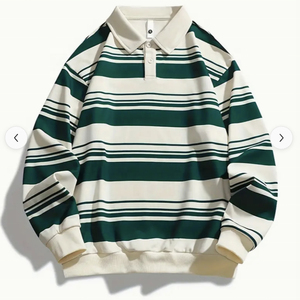 Camisetas deportivas de manga larga de material duradero para tenis y golf, polo antiarrugas para hombre. - Product Image 2