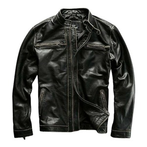 Black Genuine Leather <b>Biker</b> <b>Jacket</b> Men Motorcycle <b>Jacket</b> - Product Image 1