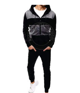 Survêtement classique en polyester et coton, tissu doux et confortable, conçu pour les activités de plein air, les entraînements sportifs et l'usage quotidien - Product Image 2