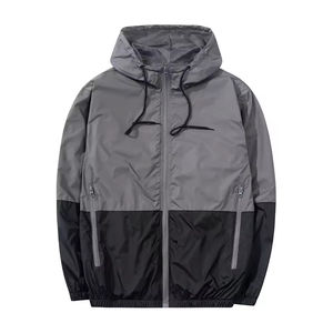 Veste de pluie imperméable pour homme, coupe-vent à capuche pour activités de plein air, randonnée, camping, légère, respirante, design personnalisé - Product Image 1