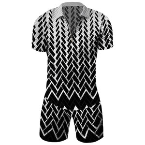 Professional Men's Autumn Vintage Style High Quality Breathable Quick Dry 380gsm 2-Piece 100% Cotton <b>Knitted</b> Shorts <b>Set</b> T-Shirt - Product Image 3