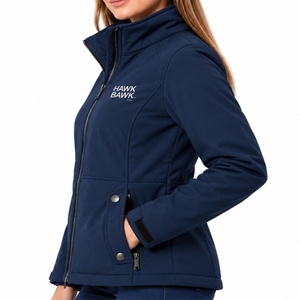 Veste softshell légère à fermeture éclair intégrale pour femme, coupe moderne et élégante, manches longues, coupe confortable, idéale pour les activités de plein air. - Product Image 4
