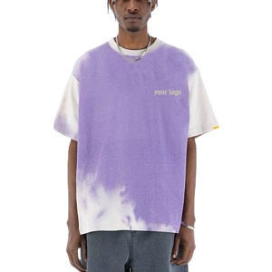 Custom Acid Washed Heavy <b>Weight</b> <b>Blank</b> Tee T Shirt Oversized Wash Heavyweight Cotton T-Shirt Oversize Vintage Tshirt for Men - Product Image 2