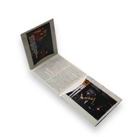 Pochette personnalisée pour CD en carton non couché à double poche avec feuille de paroles