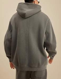 Sweat à capuche ample de haute qualité à épaules tombantes, choix populaire des clients, en tissu éponge de coton, pour homme, idéal pour l'extérieur - Product Image 6