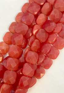 Cuentas de Jade Facetadas Cuadradas, Piedras Naturales Verdes para Joyería, Cuentas Sueltas al por Mayor - Product Image 4