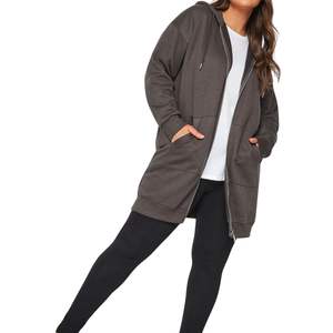 Sweat-shirt à capuche zippé long pour femme, en polaire oversize, veste décontractée à capuche, vente en gros, fournisseur OEM, logo personnalisé - Product Image 3