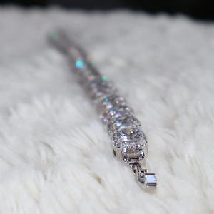 Pulseras Cuadradas de Oro Amarillo de 10k con Diamantes de Moissanita de Calidad de Exportación para Unisex, Pulseras de Moissanita Estilo Hip Hop - Product Image 3