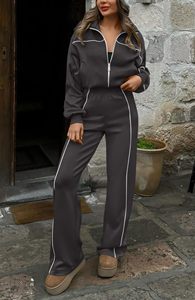 Conjunto Deportivo de 2 Piezas para Mujer, Sudadera con Cierre y Pantalones Jogger, Venta al Por Mayor OEM - Product Image 4