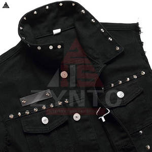 Gilet en jean pour homme, vente en gros, design personnalisé, nouvelle collection, haute qualité, prix attractif, en coton - Product Image 4