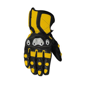 Guantes de Motocicleta de Invierno de Cuero Genuino de Primera Calidad, Compatibles con Pantalla Táctil, Ajustables, Unisex, Personalizados para Carreras - Product Image 3