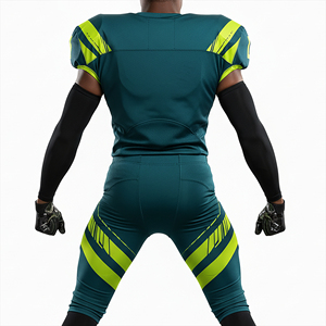 Uniforme de Fútbol Americano de Manga Corta, Talla Grande, Transpirable, Personalizado de Alta Calidad, con Logotipo Bordado y Cosido - Product Image 5