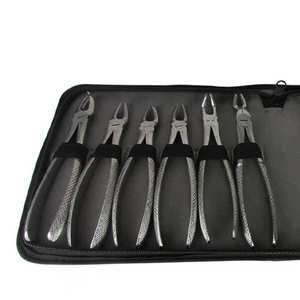 Kit de 11 Pinzas Quirúrgicas Manuales para Extracción de Raíces, Instrumentos Dentales de Extracción de Dientes, Acero Inoxidable, CE - Product Image 3