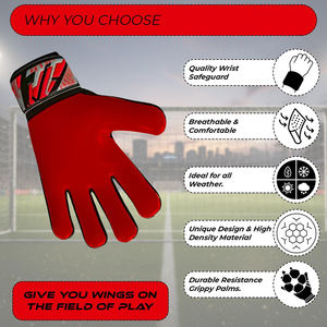 Guantes de Portero de Látex de Alta Calidad, Diseño Nuevo, Gran Venta, Transpirables, Ligeros, para Exteriores, con Dedos Completos - Product Image 4