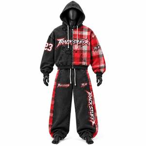 Nouvel ensemble de survêtement unisexe coupe-vent imprimé, personnalisable, 2 pièces, haute qualité, séchage rapide, 100% coton, design sportif - Product Image 4