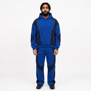 Conjunto de sudaderas con capucha de algodón personalizadas para marcas de ropa masculina con conjunto de sudaderas con capucha personalizadas al por mayor y proveedor estadounidense de sudaderas con capucha al por mayor - Product Image 1