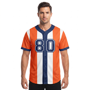 Camiseta de Béisbol Sublimada para Hombre, Ligera, Deportiva, Veraniega, Personalizada, con Botones - Product Image 1