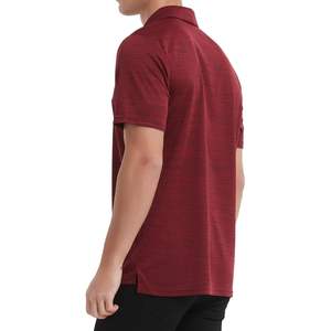 2025 hombres para Polos de secado rápido que absorbe la humedad rendimiento Casual trabajo Golf camisas de manga corta Regular-Fit antiarrugas - Product Image 2