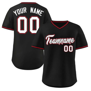 Camiseta de béisbol amarilla personalizada con cuello en V, transpirable, sublimación, nombre personalizado, número, camiseta de softbol unisex - Product Image 3