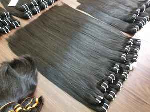 Haute qualité 100% extensions de cheveux humains crus vietnamiens tissage de cheveux de cuticule droite naturelle - Product Image 6